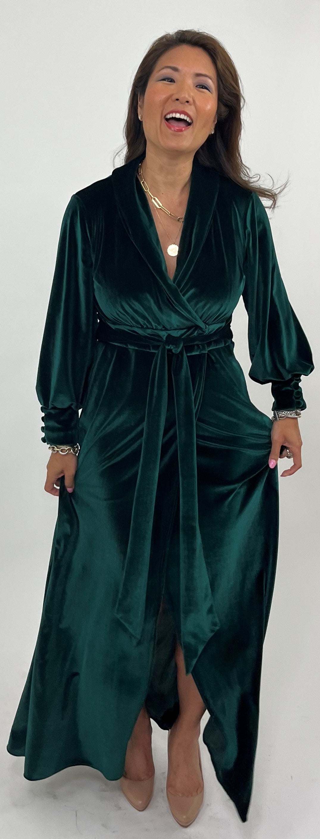 Green-Rose Kernael Robe